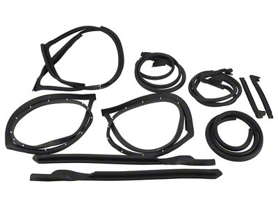 CA Body Weatherstrip Kit; USA Made (70-72 Corvette C3 Coupe)