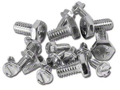 1967 Corvette Bolt-On Wheel Screws. 17 Piece Set