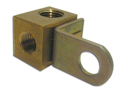 Brake Line Block; Driver Side (56-62 Corvette C1)