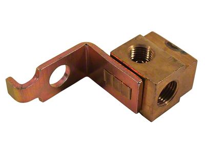 1966 Corvette Brake Line Block. Left Front; without Power Brake