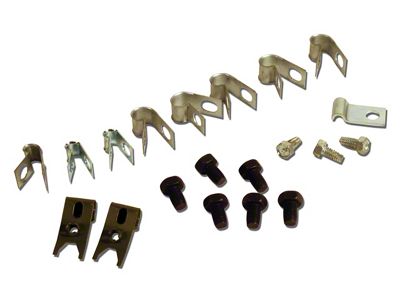 1967 Corvette Brake Line Clip and Screw Set. Correct