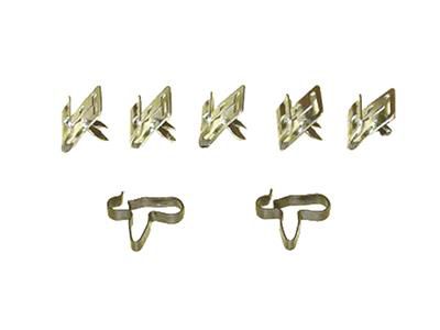 1958-1962 Corvette Brake Line Clip Set. 7 Piece