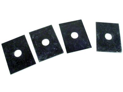 1958-1962 Corvette Bumper Mounting Shim Kit. 4 Piece - 58-62 Front, 58-60 Rear