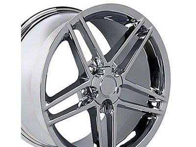 C6 Z06 Style Chrome Wheel; 18x9.5; 56mm Offset (88-96 Corvette C4 Base)