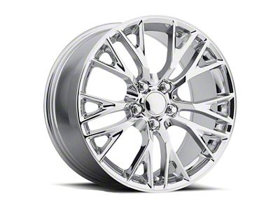C7 Z06 Style Chrome Wheel; 18x9.5; 57mm Offset (88-96 Corvette C4 Base)
