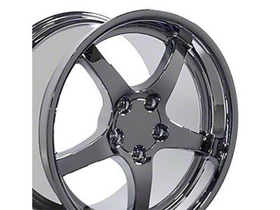 Deep Dish Chrome Wheel; 18x10.5; 56mm Offset (88-96 Corvette C4)