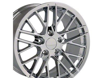 C6 ZR1 Style Chrome Wheel; 18x8.5; 56mm Offset (88-96 Corvette C4)