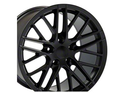 C6 ZR1 Style Satin Black Wheel; 18x8.5; 56mm Offset (88-96 Corvette C4)