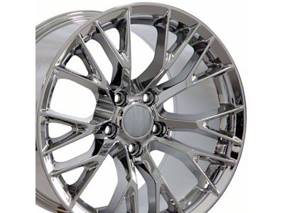 C7 Z06 Style Chrome Wheel; 18x8.5; 56mm Offset (88-96 Corvette C4)