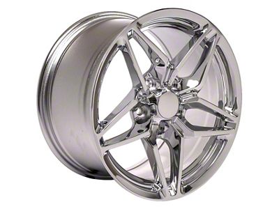 C7 ZR1 Style Chrome Wheel; 17x9.5; 56mm Offset (88-96 Corvette C4)