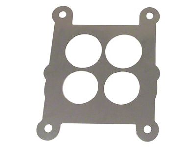1962-1965 Corvette Carburetor Baffle Plate. 300 HP Stainless Steel