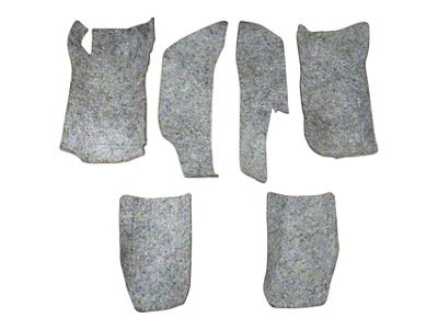 Auto Accessories of America 1968-1982 Corvette Carpet Insulation Kit. Front