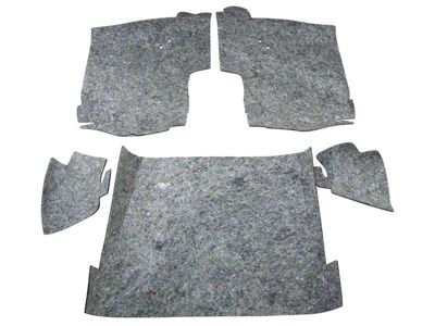 1968-1982 Corvette Carpet Insulation Kit. Rear Coupe