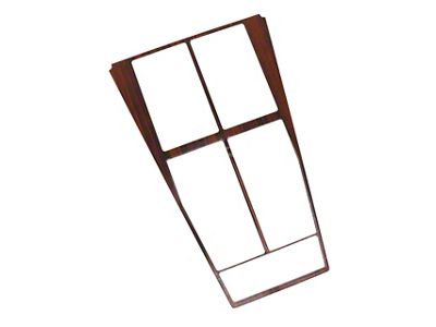 Center Console Shifter Insert; Woodgrain (70-71 Corvette C3 w/ A/C)
