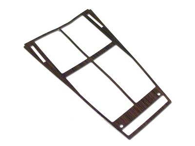 Center Console Shifter Insert; Woodgrain (72-76 Corvette C3 w/o A/C)