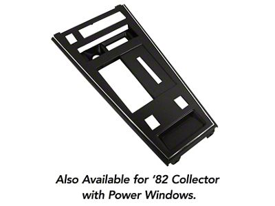 Center Console Shifter Plate for Power Windows (1982 Corvette C3 Collector's Edition)