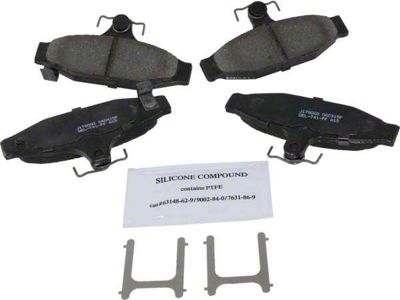 Ceramic Brake Pads; Front and Rear (88-96 Corvette C4)