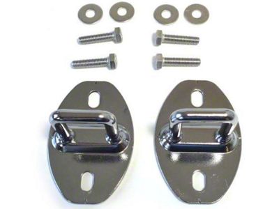 1968-1976 Corvette Chrome Plated Factory Replacement Hood Latches
