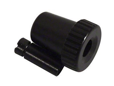 1968-1982 Corvette Clock Knob. Black - 1977-82 Reproduction
