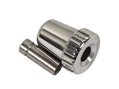 Clock Knob; Chrome (68-82 Corvette C3)