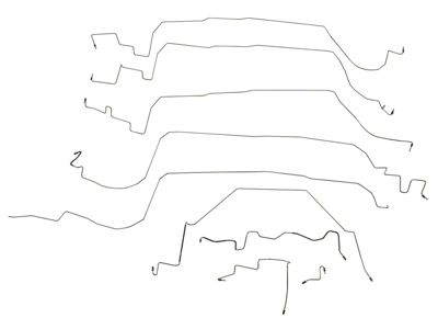Complete Brake Line Kit; OE Material (1987 Corvette C4)