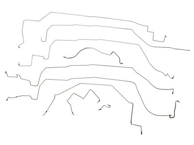 Complete Brake Line Kit; OE Material (88-91 Corvette C4)