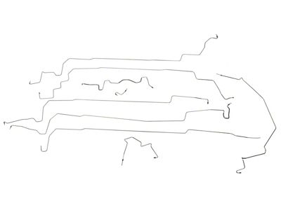 Complete Brake Line Kit; OE Material (1986 Corvette C4)