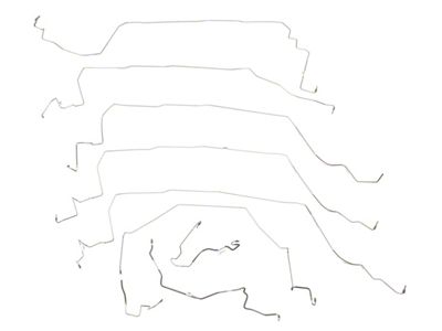 Complete Brake Line Kit; Stainless Steel (92-93 Corvette C4)