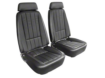 Complete Seats with Mounted Deluxe OE Style Leather-Like Vinyl Seat Upholstery (1969 Corvette C3)