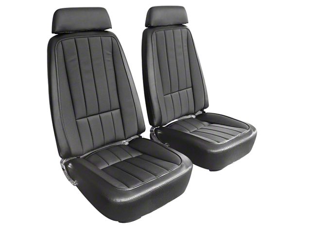 CA Complete Seats with Mounted Deluxe OE Style Leather-Like Vinyl Seat Upholstery (1969 Corvette C3)