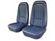 CA Complete Seats with Mounted Deluxe OE Style Leather-Like Vinyl Seat Upholstery (70-71 Corvette C3)