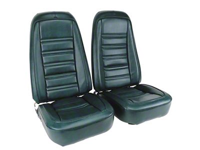 Complete Seats with Mounted Deluxe OE Style Leather-Like Vinyl Seat Upholstery (76-78 Corvette C3)