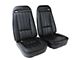 CA Complete Seats with Mounted OE Spec Leather and Vinyl Seat Upholstery and Shoulder Harness (70-71 Corvette C3)