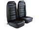 CA Complete Seats with Mounted OE Spec Leather and Vinyl Seat Upholstery and Shoulder Harness (73-74 Corvette C3)