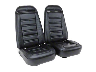 CA Complete Seats with Mounted OE Spec Leather and Vinyl Seat Upholstery (73-74 Corvette C3)