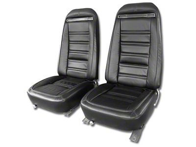 CA Complete Seats with Mounted OE Spec Leather and Vinyl Seat Upholstery (1975 Corvette C3)