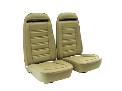 CA Complete Seats with Mounted Premium Leather Seat Upholstery (72-74 Corvette C3)