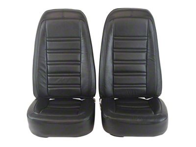 CA Complete Seats with Mounted Premium Leather Seat Upholstery (76-78 Corvette C3)