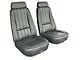 CA Complete Seats with Mounted Premium Leather Seat Upholstery and Headrest Brackets (1969 Corvette C3)