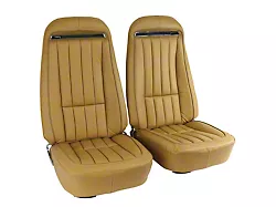 CA Complete Seats with Mounted Premium Leather Seat Upholstery and Shoulder Harness (70-71 Corvette C3)