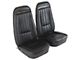 CA Complete Seats with Mounted Premium Leather Seat Upholstery and Shoulder Harness (70-71 Corvette C3)