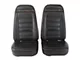 CA Complete Seats with Mounted Premium Leather Seat Upholstery and Shoulder Harness (72-74 Corvette C3)