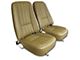 CA Complete Seats with Mounted Reproduction Vinyl Seat Upholstery and Headrest Brackets (Early 1968 Corvette C3)
