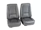 CA Complete Seats with Mounted Reproduction Vinyl Seat Upholstery (Early 1968 Corvette C3)