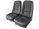 CA Complete Seats with Mounted Reproduction Vinyl Seat Upholstery (1969 Corvette C3)