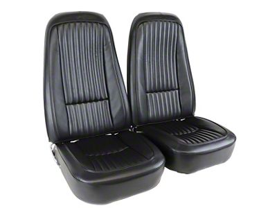 CA Complete Seats with Mounted Reproduction Vinyl Seat Upholstery (1976 Corvette C3)