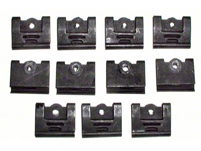 Convertible Lower Windshield Reveal Molding Clip Set with Screws (64-67 Corvette C2 Convertible)