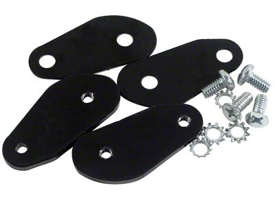 1963-1967 Corvette Convertible Top Front Bow Retainer Plate Kit
