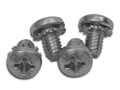 1963-1967 Corvette Convertible Top Rear Latch Retainer Screws. 4 Piece
