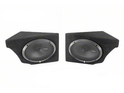 1968-1977 Corvette Coupe 45 Degree Tuck-Away Speaker System with Rockford Fosgate Speakers
